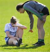 26 March 2022; A dejected Casey Noone of Maynooth Education Campus after the Lidl All Ireland Post Primary School Junior ‘C’ Championship Final match between Mercy Mounthawk, Kerry and Maynooth Education Campus, Kildare at Duggan Park in Ballinasloe, Galway. Photo by Ray Ryan/Sportsfile