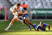 26 March 2022; Ethan McIlroy of Ulster and Seabelo Senatla of DHL Stormers during the United Rugby Championship match between DHL Stormers and Ulster at Cape Town Stadium in Cape Town, South Africa. Photo by Ashley Vlotman/Sportsfile