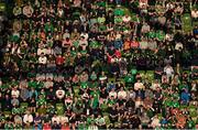 26 March 2022; Supporters during the international friendly match between Republic of Ireland and Belgium at the Aviva Stadium in Dublin. Photo by Seb Daly/Sportsfile