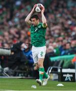 26 March 2022; Seamus Coleman of Republic of Ireland during the international friendly match between Republic of Ireland and Belgium at the Aviva Stadium in Dublin. Photo by Michael P Ryan/Sportsfile