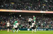 26 March 2022; Alan Browne of Republic of Ireland scores his side's second goal during the international friendly match between Republic of Ireland and Belgium at the Aviva Stadium in Dublin. Photo by Stephen McCarthy/Sportsfile