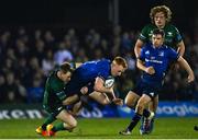26 March 2022; Ciarán Frawley of Leinster is tackled by Kieron Marmion of Connacht during the United Rugby Championship match between Connacht and Leinster at the Sportsground in Galway. Photo by Harry Murphy/Sportsfile