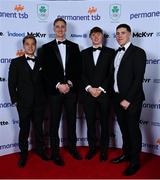 26 March 2022; Olympians Nhat Nguyen, Shane Ryan, Finn McGeever and Darragh Greene in attendance at the Team Ireland Olympic Ball in the Mansion House, Dublin. The event was held to mark the success of Team Ireland at the 2020 Tokyo Summer Olympic Games and the 2022 Beijing Winter Olympic Games, and acknowledged and recognised the contribution of Team Ireland athletes at both Games as they inspired the nation. Photo by Brendan Moran/Sportsfile