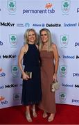 26 March 2022; Olympian Carolyn Hayes and Rachel Hayes in attendance at the Team Ireland Olympic Ball in the Mansion House, Dublin. The event was held to mark the success of Team Ireland at the 2020 Tokyo Summer Olympic Games and the 2022 Beijing Winter Olympic Games, and acknowledged and recognised the contribution of Team Ireland athletes at both Games as they inspired the nation. Photo by Brendan Moran/Sportsfile
