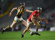 26 March 2022; Mark Coleman of Cork is tackled by Walter Walsh of Kilkenny during the Allianz Hurling League Division 1 Semi-Final match between Cork and Kilkenny at Páirc Ui Chaoimh in Cork. Photo by Piaras Ó Mídheach/Sportsfile