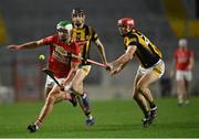 26 March 2022; Shane Kingston of Cork in action against James Maher of Kilkenny, right, during the Allianz Hurling League Division 1 Semi-Final match between Cork and Kilkenny at Páirc Ui Chaoimh in Cork. Photo by Piaras Ó Mídheach/Sportsfile