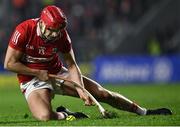 26 March 2022; Alan Connolly of Cork breaks his hurl as he attempts to take a shot on goal late in the second half during the Allianz Hurling League Division 1 Semi-Final match between Cork and Kilkenny at Páirc Ui Chaoimh in Cork. Photo by Piaras Ó Mídheach/Sportsfile