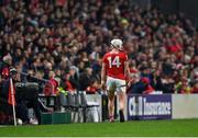 26 March 2022; Patrick Horgan of Cork is substituted during the Allianz Hurling League Division 1 Semi-Final match between Cork and Kilkenny at Páirc Ui Chaoimh in Cork. Photo by Piaras Ó Mídheach/Sportsfile