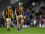 26 March 2022; Kilkenny players Paddy Deegan, right, and Mikey Butler after their side's defeat in the Allianz Hurling League Division 1 Semi-Final match between Cork and Kilkenny at Páirc Ui Chaoimh in Cork. Photo by Piaras Ó Mídheach/Sportsfile