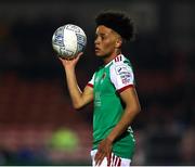 25 March 2022; Uniss Kargbo of Cork City during the SSE Airtricity League First Division match between Cork City and Athlone Town at Turners Cross in Cork. Photo by Michael P Ryan/Sportsfile