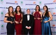 26 March 2022; Olympic rowing bronze medallists, Emily Hegarty, Eimear Lambe, Fiona Murtagh and Aifric Keogh, receive the Indeed Award for Excellence from VP of Scaled Business Success at Indeed Declan Carville, centre, at the Team Ireland Olympic Ball in the Mansion House, Dublin. The event was held to mark the success of Team Ireland at the 2020 Tokyo Summer Olympic Games and the 2022 Beijing Winter Olympic Games, and acknowledged and recognised the contribution of Team Ireland athletes at both Games as they inspired the nation. Photo by Sam Barnes/Sportsfile