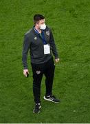 26 March 2022; Kieran Crowley, FAI communications executive, after the international friendly match between Republic of Ireland and Belgium at the Aviva Stadium in Dublin. Photo by Seb Daly/Sportsfile