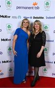 26 March 2022; President of the Olympic Federation of Ireland Sarah Keane, left, and Sarah O'Shea in attendance at the Team Ireland Olympic Ball in the Mansion House, Dublin. The event was held to mark the success of Team Ireland at the 2020 Tokyo Summer Olympic Games and the 2022 Beijing Winter Olympic Games, and acknowledged and recognised the contribution of Team Ireland athletes at both Games as they inspired the nation. Photo by Brendan Moran/Sportsfile