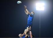 26 March 2022; Ross Molony of Leinster takes possession in a lineout during the United Rugby Championship match between Connacht and Leinster at the Sportsground in Galway. Photo by Harry Murphy/Sportsfile