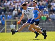 27 March 2022; Seán Jones of Monaghan gets past Michael Fitzsimons of Dublin on his way to scoring his side's first goal, in the first half, during the Allianz Football League Division 1 match between Monaghan and Dublin at St Tiernach's Park in Clones, Monaghan. Photo by Ray McManus/Sportsfile