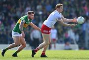 27 March 2022; Peter Harte of Tyrone in action against Micheál Burns of Kerry during the Allianz Football League Division 1 match between Kerry and Tyrone at Fitzgerald Stadium in Killarney, Kerry. Photo by Brendan Moran/Sportsfile