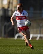 27 March 2022; Conor Glass of Derry in action during the Allianz Football League Division 2 match between Meath and Derry at Páirc Táilteann in Navan, Meath. Photo by Philip Fitzpatrick/Sportsfile