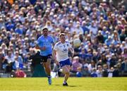 27 March 2022; Ryan McAnespie of Monaghan in action against Niall Scully of Dublin during the Allianz Football League Division 1 match between Monaghan and Dublin at St Tiernach's Park in Clones, Monaghan. Photo by Ray McManus/Sportsfile