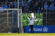 27 March 2022; Umpire Jimmy Galligan, waves a white flag to confirm the last point for Monagahan, during the Allianz Football League Division 1 match between Monaghan and Dublin at St Tiernach's Park in Clones, Monaghan. Photo by Ray McManus/Sportsfile