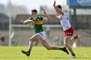 27 March 2022; Diarmuid O’Connor of Kerry in action against Nathan Donnelly of Tyrone during the Allianz Football League Division 1 match between Kerry and Tyrone at Fitzgerald Stadium in Killarney, Kerry. Photo by Brendan Moran/Sportsfile