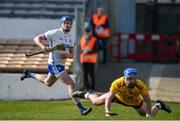 27 March 2022; Austin Gleeson of Waterford celebrates after scoring his side's first goal during the Allianz Hurling League Division 1 Semi-Final match between Wexford and Waterford at UPMC Nowlan Park in Kilkenny. Photo by Daire Brennan/Sportsfile