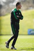 27 March 2022; Meath manager Andy McEntee during the Allianz Football League Division 2 match between Meath and Derry at Páirc Táilteann in Navan, Meath. Photo by Philip Fitzpatrick/Sportsfile