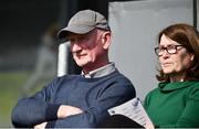 27 March 2022; Kilkenny manager Brian Cody and his wife Elsie watch on during the Allianz Hurling League Division 1 Semi-Final match between Wexford and Waterford at UPMC Nowlan Park in Kilkenny. Photo by Daire Brennan/Sportsfile