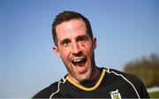 27 March 2022; Liam Phelan of Kilkenny after his side's victory in the Bank of Ireland Leinster Rugby Provincial Towns Cup Quarter-Final match between Kilkenny RFC and County Carlow FC at Kilkenny RFC in Kilkenny. Photo by Harry Murphy/Sportsfile