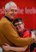 30 March 2022; David Horgan with his father Dan Horgan during the Special Olympics Ireland Advancement Event at Gormanston Park in Meath. Photo by Ray McManus/Sportsfile