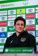 28 March 2022; Coach Keith Andrews during a Republic of Ireland press conference at FAI Headquarters in Dublin. Photo by Eóin Noonan/Sportsfile