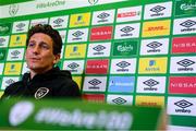 28 March 2022; Coach Keith Andrews during a Republic of Ireland press conference at FAI Headquarters in Dublin. Photo by Eóin Noonan/Sportsfile