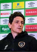 28 March 2022; Coach Keith Andrews during a Republic of Ireland press conference at FAI Headquarters in Dublin. Photo by Eóin Noonan/Sportsfile