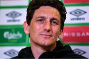 28 March 2022; Coach Keith Andrews during a Republic of Ireland press conference at FAI Headquarters in Dublin. Photo by Eóin Noonan/Sportsfile