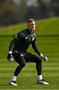 28 March 2022; Goalkeeper James Talbot during a Republic of Ireland training session at FAI National Training Centre in Dublin. Photo by Eóin Noonan/Sportsfile