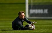 28 March 2022; Goalkeeper James Talbot during a Republic of Ireland training session at FAI National Training Centre in Dublin. Photo by Eóin Noonan/Sportsfile