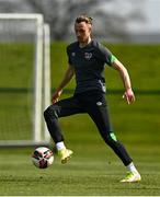 28 March 2022; Will Keane during a Republic of Ireland training session at FAI National Training Centre in Dublin. Photo by Eóin Noonan/Sportsfile