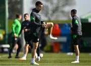 28 March 2022; Seamus Coleman during a Republic of Ireland training session at FAI National Training Centre in Dublin. Photo by Eóin Noonan/Sportsfile