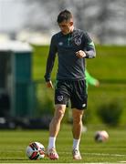 28 March 2022; Jason Knight during a Republic of Ireland training session at FAI National Training Centre in Dublin. Photo by Eóin Noonan/Sportsfile