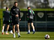 28 March 2022; Conor Hourihane during a Republic of Ireland training session at FAI National Training Centre in Dublin. Photo by Eóin Noonan/Sportsfile