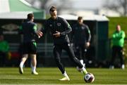 28 March 2022; Will Keane during a Republic of Ireland training session at FAI National Training Centre in Dublin. Photo by Eóin Noonan/Sportsfile