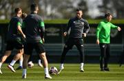 28 March 2022; Alan Browne during a Republic of Ireland training session at FAI National Training Centre in Dublin. Photo by Eóin Noonan/Sportsfile