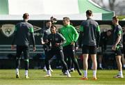 28 March 2022; Chiedozie Ogbene during a Republic of Ireland training session at FAI National Training Centre in Dublin. Photo by Eóin Noonan/Sportsfile