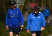 28 March 2022; Head coach Leo Cullen and forwards and scrum coach Robin McBryde during a Leinster Rugby squad training session at UCD in Dublin. Photo by Harry Murphy/Sportsfile