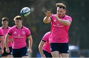 28 March 2022; Peter Dooley during a Leinster Rugby squad training session at UCD in Dublin. Photo by Harry Murphy/Sportsfile