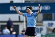 28 March 2022; Ryan Greally of St Michael's College celebrates during the Bank of Ireland Leinster Rugby Schools Junior Cup Semi-Final match between Blackrock College, Dublin, and St Michael’s College, Dublin, at Energia Park in Dublin. Photo by Piaras Ó Mídheach/Sportsfile