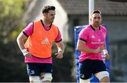 28 March 2022; James Ryan and Jack Conan during a Leinster Rugby squad training session at UCD in Dublin. Photo by Harry Murphy/Sportsfile