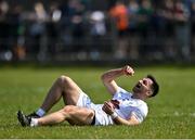 27 March 2022; Ryan Houlihan of Kildare awaits medical attention for an injury, before being substituted, during the Allianz Football League Division 1 match between Mayo and Kildare at Avant Money Páirc Seán Mac Diarmada in Carrick-on-Shannon, Leitrim. Photo by Piaras Ó Mídheach/Sportsfile