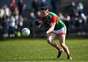 27 March 2022; Matthew Ruane of Mayo during the Allianz Football League Division 1 match between Mayo and Kildare at Avant Money Páirc Seán Mac Diarmada in Carrick-on-Shannon, Leitrim. Photo by Piaras Ó Mídheach/Sportsfile