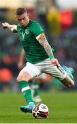 26 March 2022; James McClean of Republic of Ireland during the international friendly match between Republic of Ireland and Belgium at the Aviva Stadium in Dublin. Photo by Eóin Noonan/Sportsfile