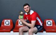 31 March 2022; Aidan Keena of Sligo Rovers with his SSE Airtricity / SWI Player of the Month award for March at The Showgrounds in Sligo. Photo by Piaras Ó Mídheach/Sportsfile